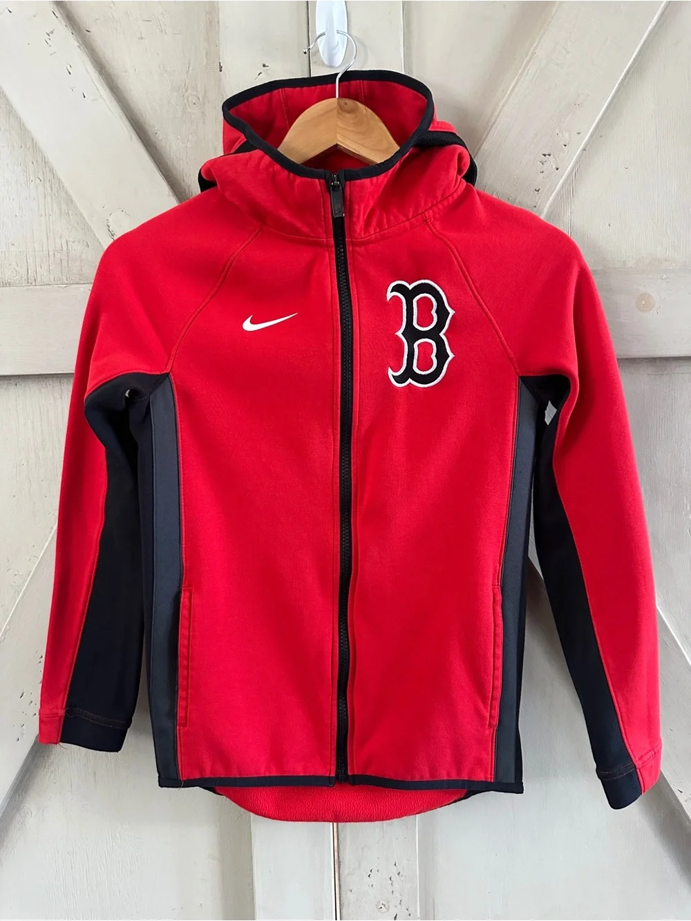 Nike Therma-FIT Boston Red Sox Full Zip Hoodie Jacket – Youth Large